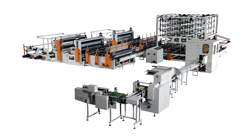 Gluing lamination toilet paper kitchen towel production line